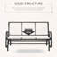 Banc de patio 3 personnes avec filet respirant Outsunny-405378683