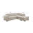 Bouchicas Fabric Storage Sectional w. Pullout Bed, Cream-878789401