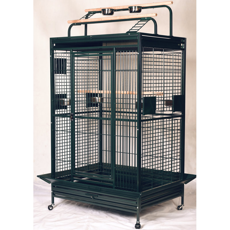 Cage de jeu extra large vert, Vert, 66 " H x 36 " W x 28 " D