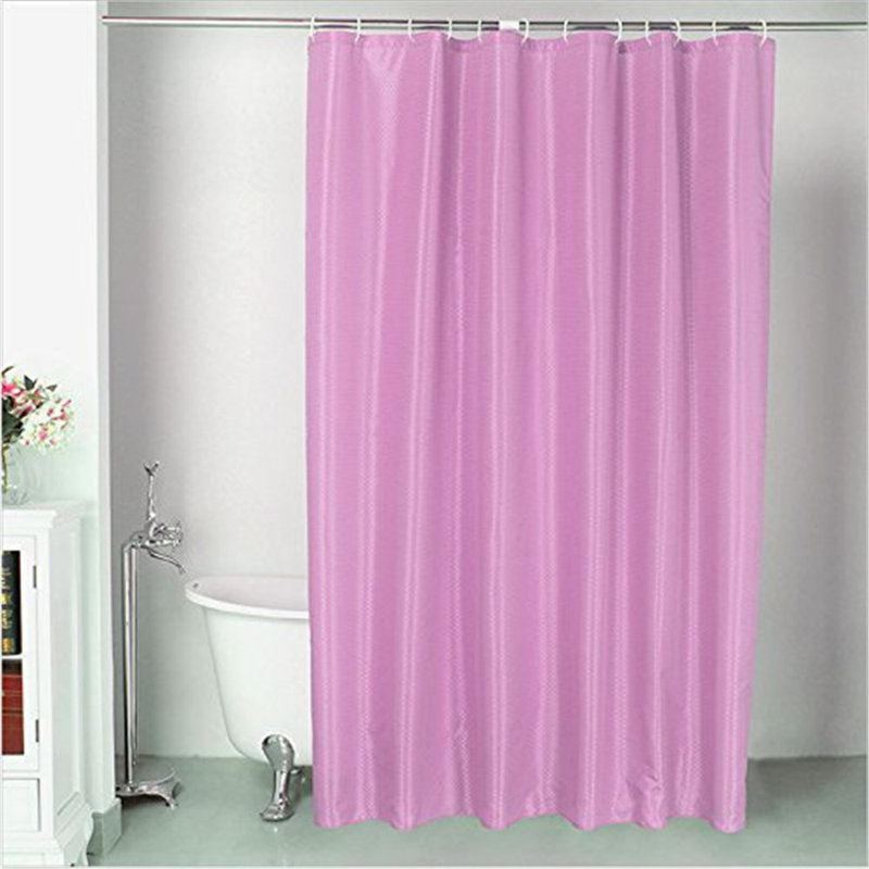 Shower Curtain with Hooks Included, Pink