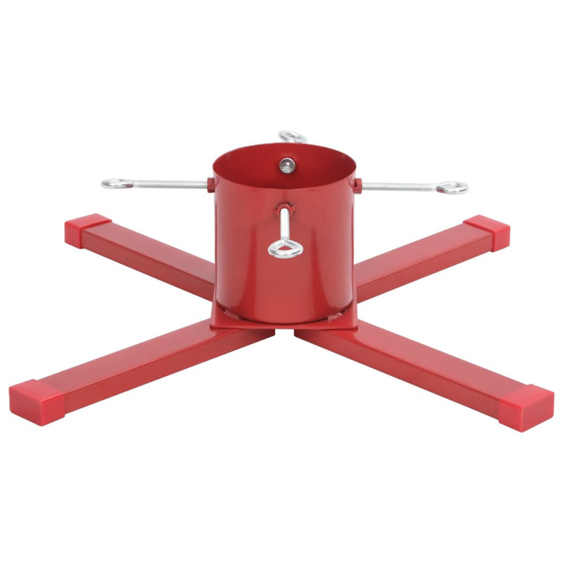 Metal Live Tree Stand For Max. Tree Height 8 - 9.9 Ft., Red