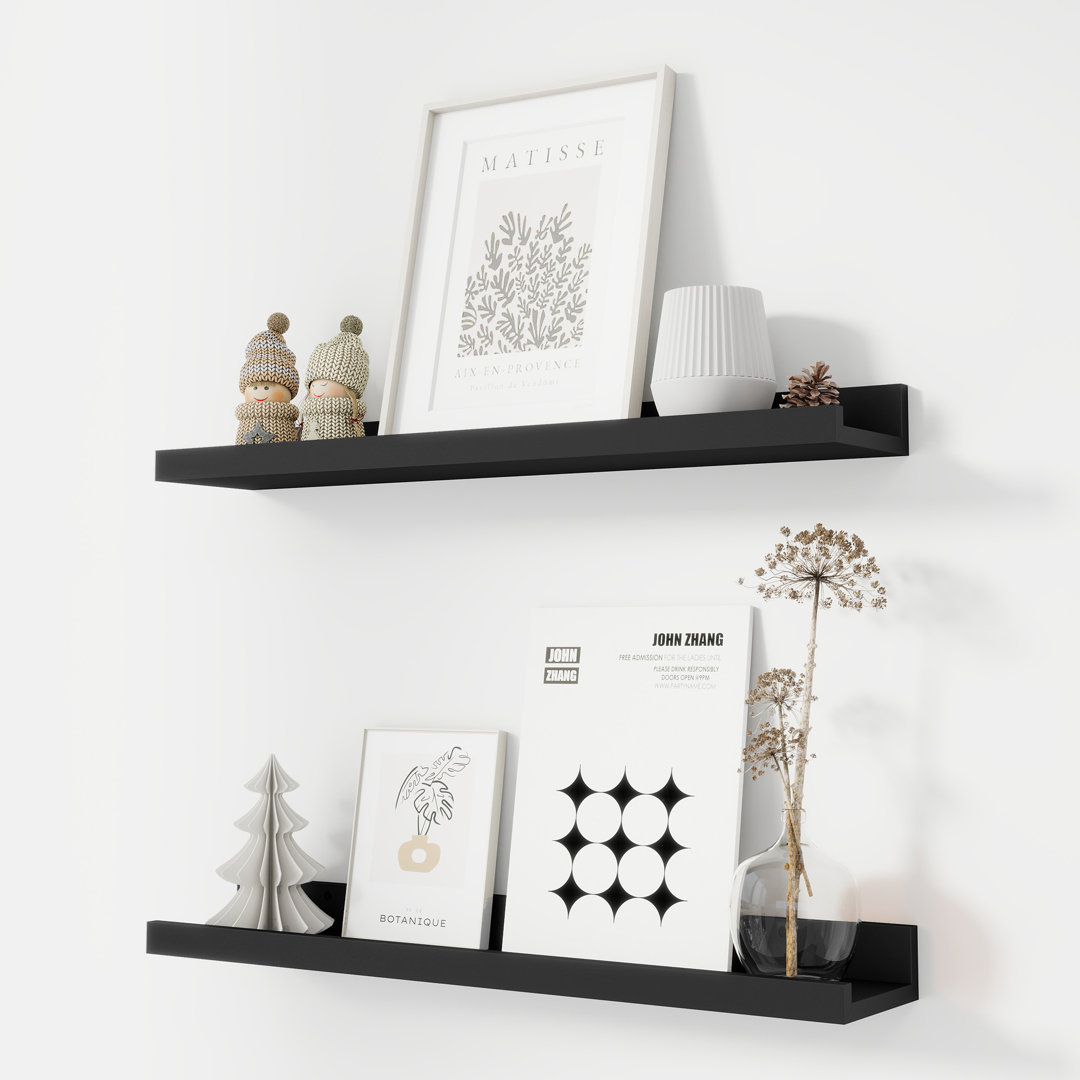 Darlicia 2 Piece Picture Ledge Wall Mounted Shelf Millwood Pines 