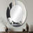 Abstract Marble Shapes I - Large Oval Wall Mirror On Metal-1039297461