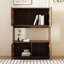 Armoire de rangement 34,84 "avec rangement à quatre portes pour le salon