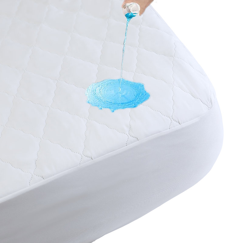 Housse de protection imperméable pour matelas avec dessus matelassé et poche profonde - Protection douce, respirante et silencieuse pour le lit - Housse ajustée pour matelas épais