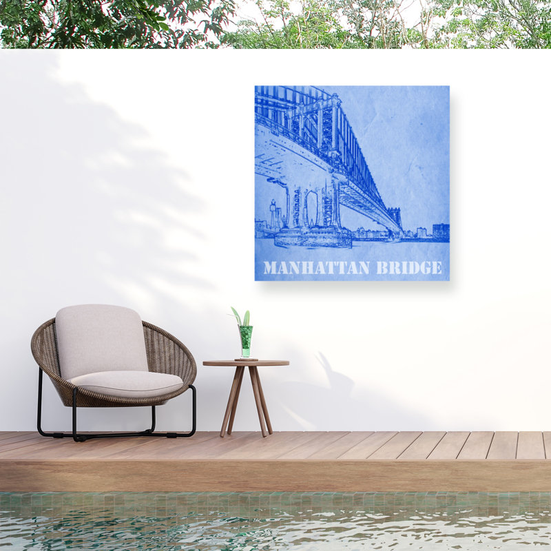 Toile pour l'extérieur Marcus Jules Bridge, H 14 po x l 14 po