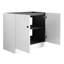 Meuble-lavabo 36 po - Contreplaqué blanc, portes à fermeture douce, armoire fonctionnelle