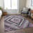 Machine Washable Indoor/Outdoor Xhevrie Lavender Rug-1942346424