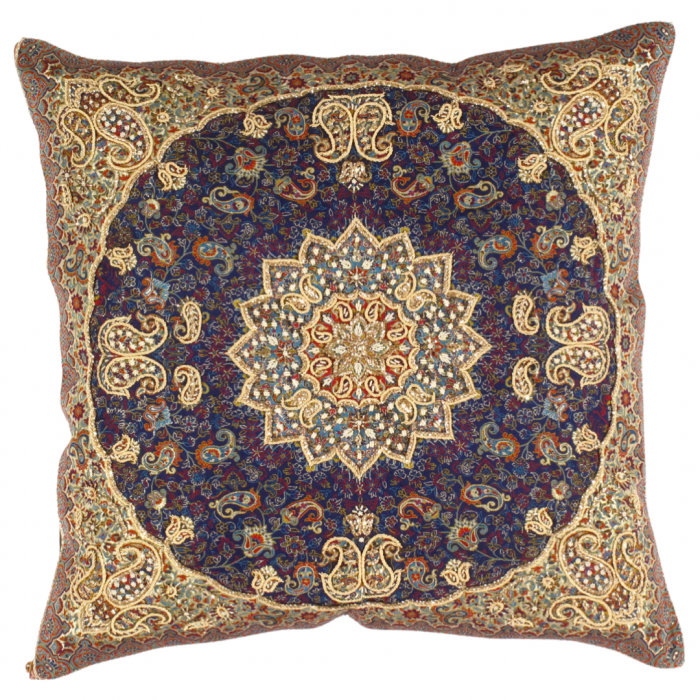 Square Pillow Cover & Insert, Light Blue Floral, 29"H x 29"W