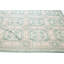 Tapis vert antique beige fait à la main 8 pi x 11 pi Aubusson