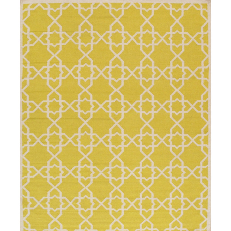 Flatweave Wool Geometric Indoor Rug