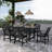 6-Person 70.9" Outdoor Dining Set with Armchairs-1868357003