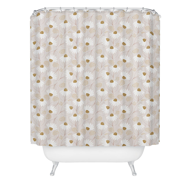 Rideau de douche Ninola Design, White Floral