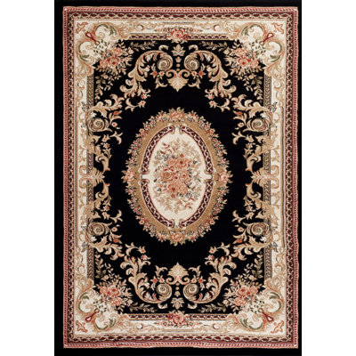 Tapis noir traditionnel