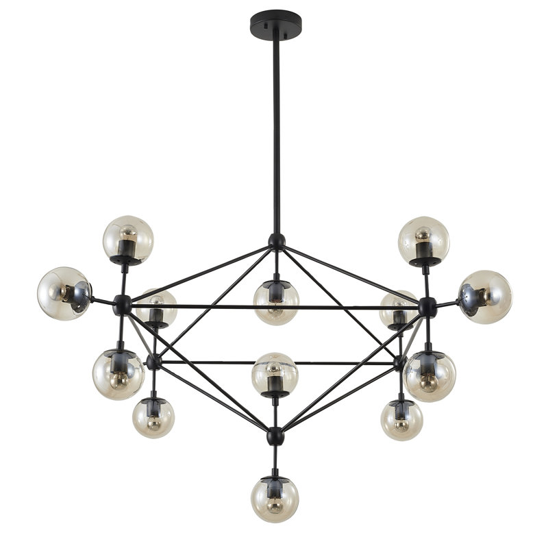 Lehto 15-Light Sputnik Modern Linear Chandelier