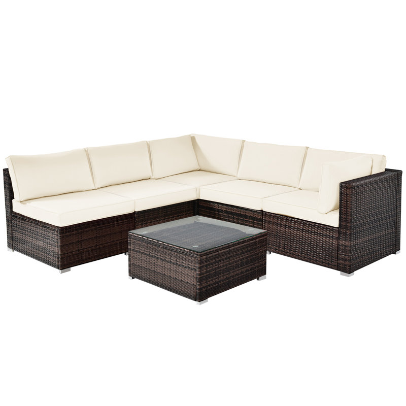 5 - Person Patio Conversation Set with Cushions
