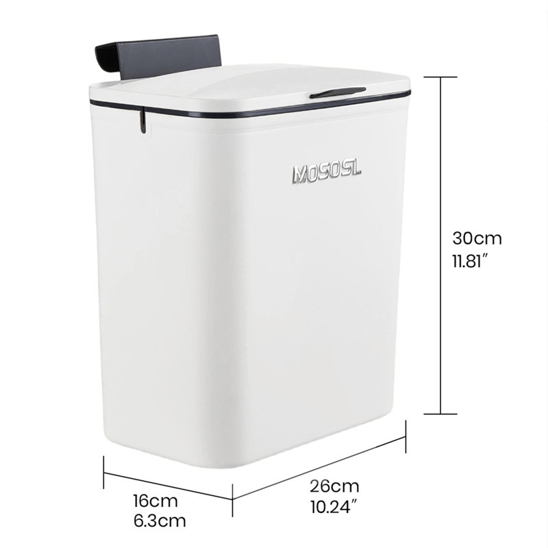 PP Waste Bin, Ivory