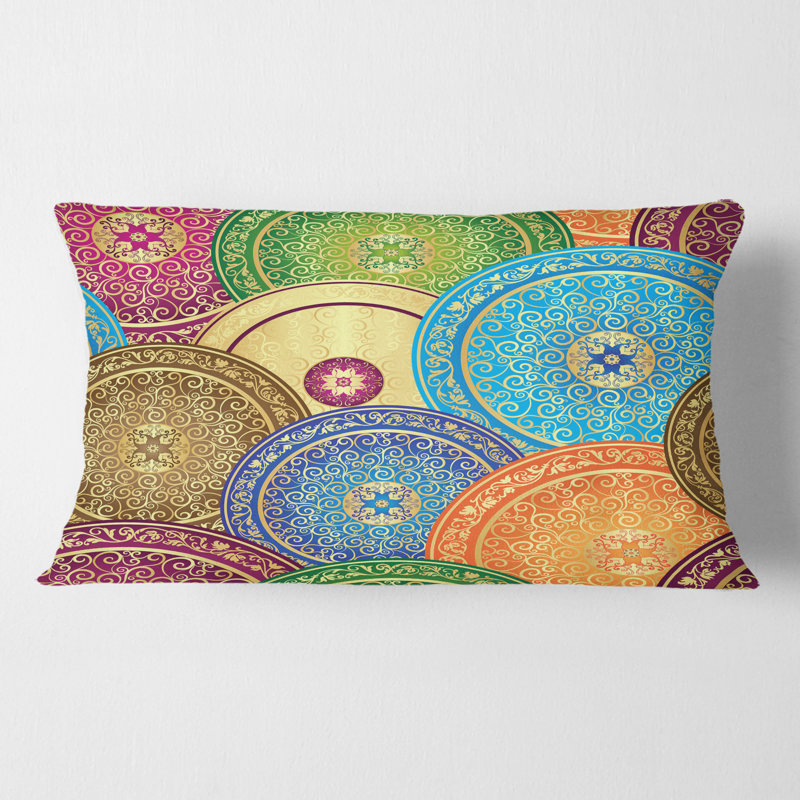 Coussin Circular Retro Design IV - Mid-Century Modern Printed