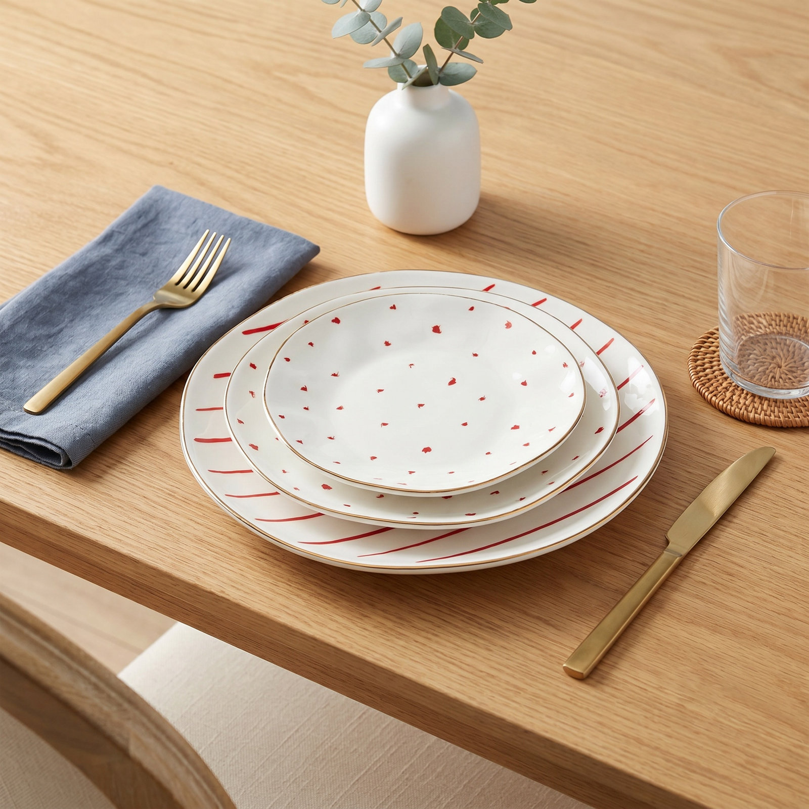 Garnet Bay 8" Porcelain Salad Plate