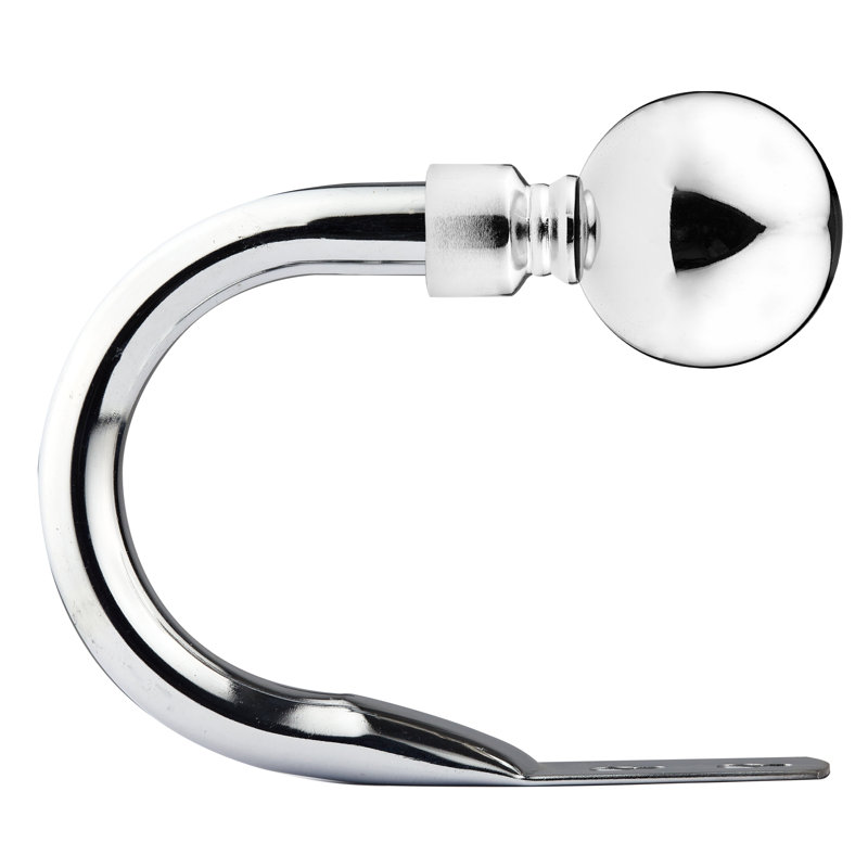 Abe 20cm Curtain Holdback, Chrome