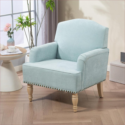 Fauteuil d'appoint rembourré en tissu Sage Green