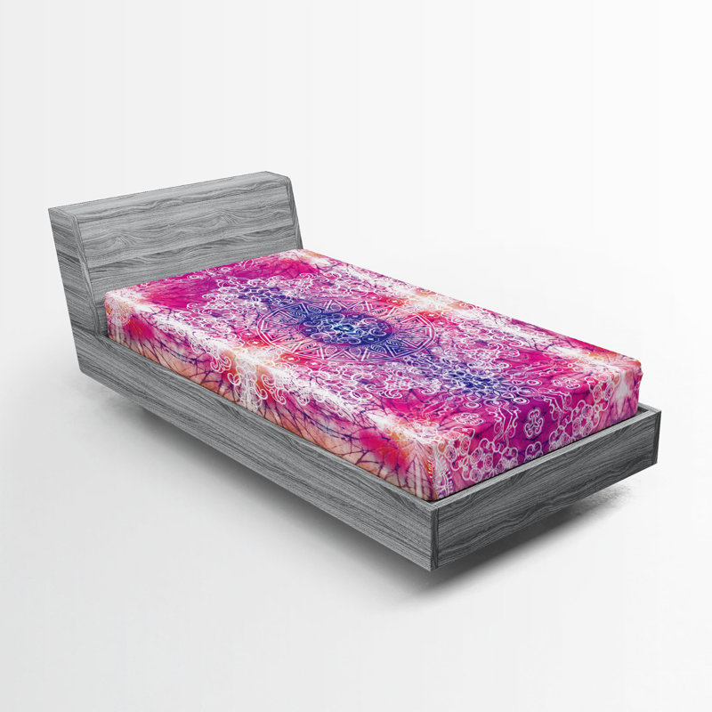 Ensemble de 2 draps-housse Ambesonne Mandala, Drap-housse de taille simple
