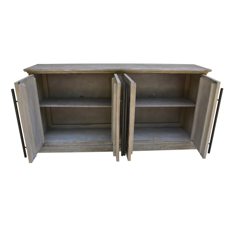 Buffet 70 "Harrison, Blanc délavé vieilli