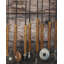 Fishing Rods on Wood | Rustic Framed Matted Print for Decor