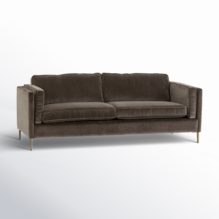 Bari 84" Genuine Leather Square Arm Sofa
