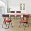 4-Pack Padded Folding Chairs – Portable Cushioned Dining Chairs for Guests-1932323669