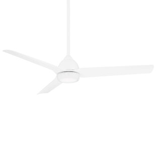 54" Mocha 3 - Blade Outdoor Smart Propeller Ceiling Fan with Remote Control