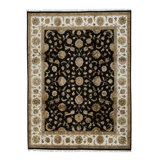 Dharma Hand Woven Silk and Wool Oriental Area Rug