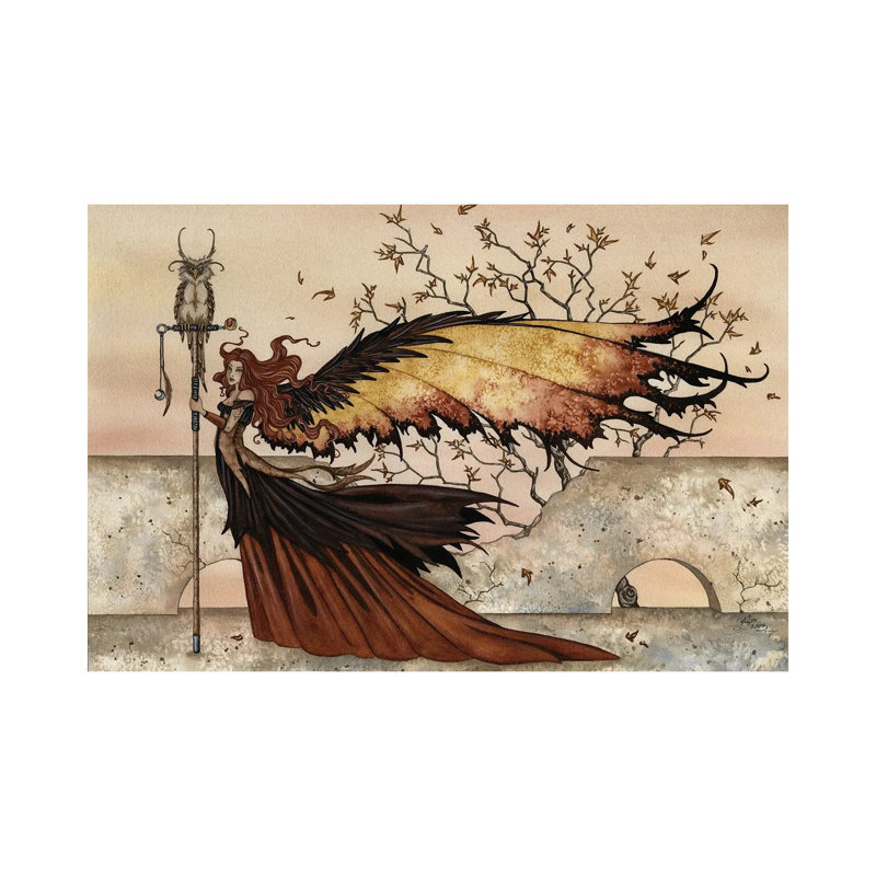 Autumn Stroll by Amy Brown - Wrapped Canvas Print, 101.6 cm H x 66.04 cm W x 1.91 cm D