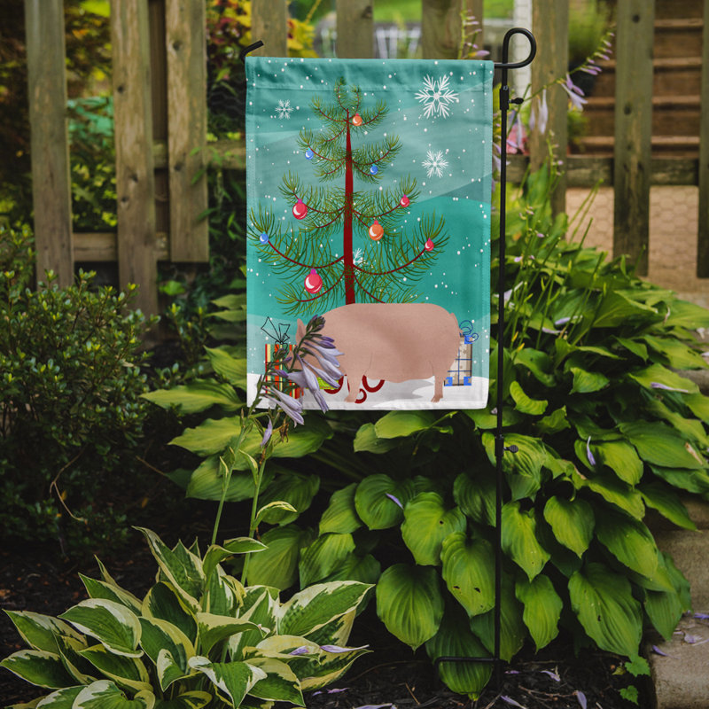 Drapeau de jardin en polyester 15 x 11 po Silloth Welsh Pig