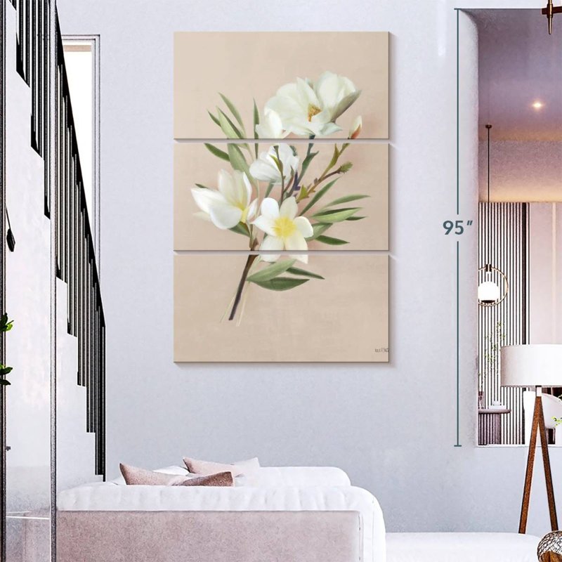 Magnolias Harnek Spring, H 74 po x l 48 po