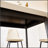 Mid Century Modern Rectangular Dining Table with Porcelain Top and Metal Legs, Ideal for Compact Spaces and Elegant Design-1947818596-1947819416