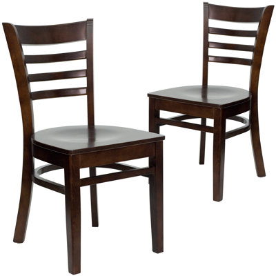 Prompton Vertical Slat Back Wooden Restaurant Chair