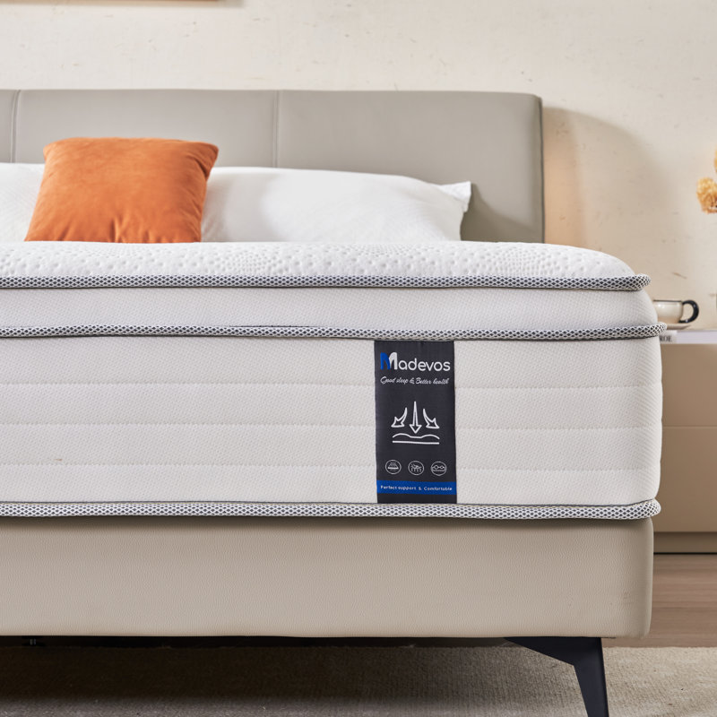 Madeovs 10" Medium Firm Hybrid Mattress In A Box, 10", Full