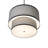36" Wide Cilindro Textrene Two Tier Pendant