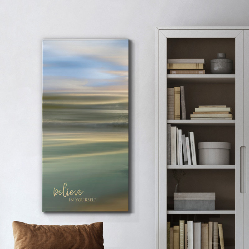 «Believe in Yourself», impression sur toile tendue, H 24 po x l 12 po x P 1 po