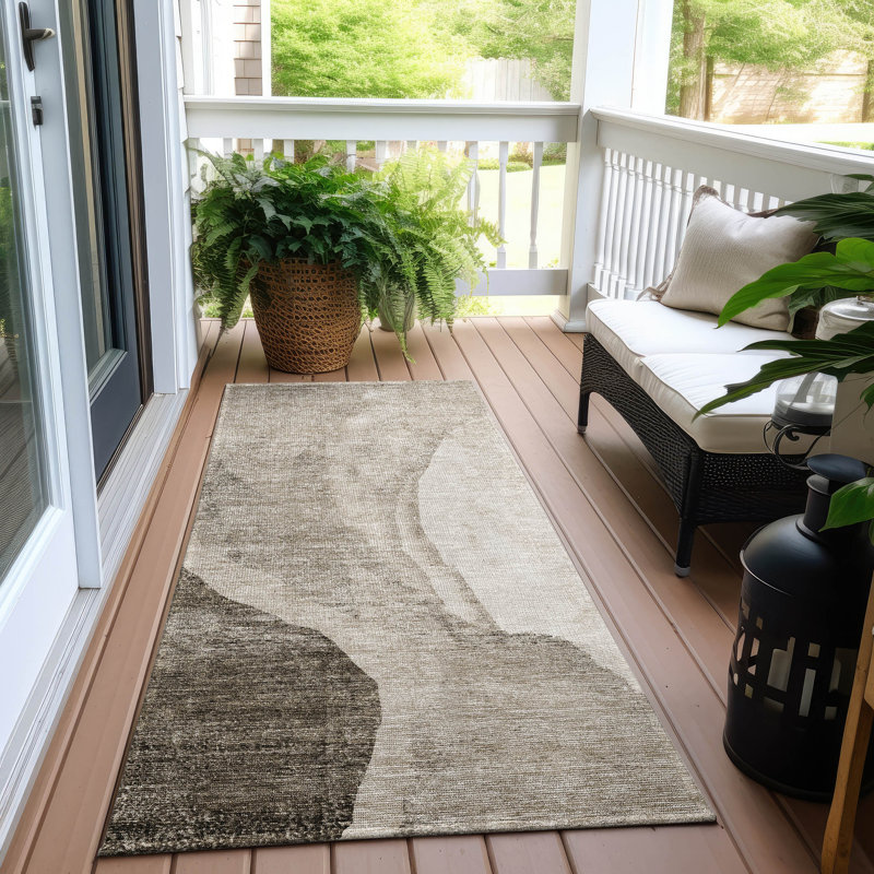 Tapis intérieur / extérieur Chenae, Tapis de couloir 2 pi 3 po x 7 pi 6 po