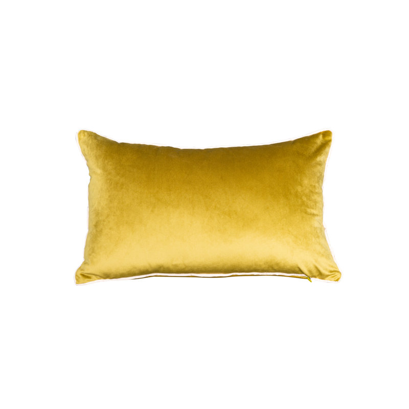 Rana Rectangular Velvet Pillow Cover & Insert, Ocher Mix