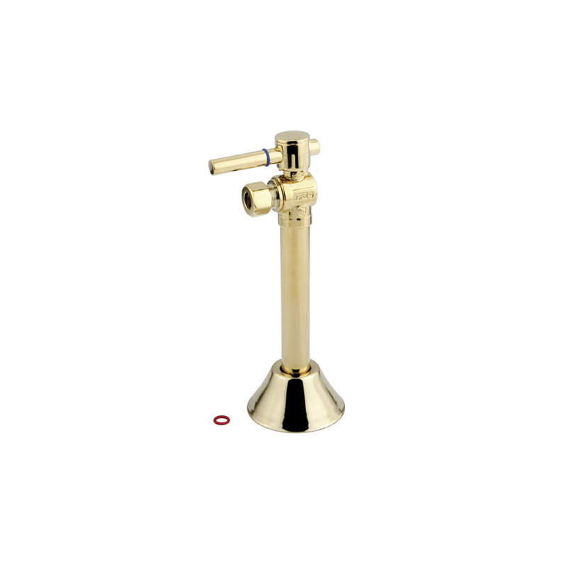 South Beach Angle Stop Valve, Polished Brass