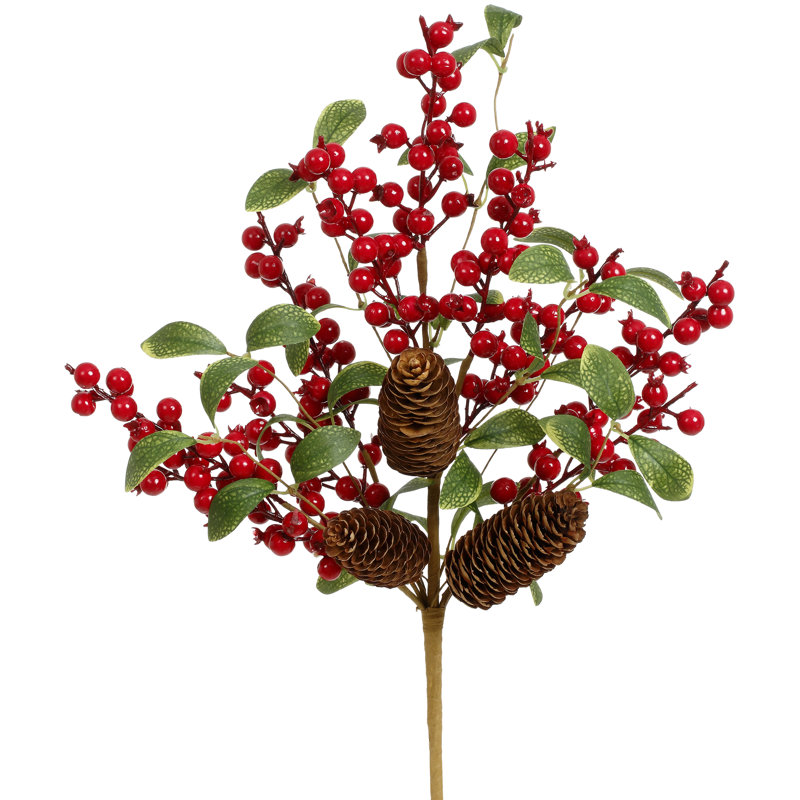 Burgundy Berries Pick- 18 Inches Set Of 6