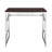 Martha Office Workspace Desk, Brown MDF/Chrome