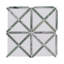 Tesella Jade Geometric 12 in. x 12 in. Polished Marble Mosaic Floor and Wall Tile