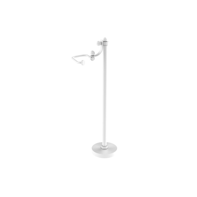 Porte-serviettes de comptoir de rangement en fs de style euro choose, Blanc mat