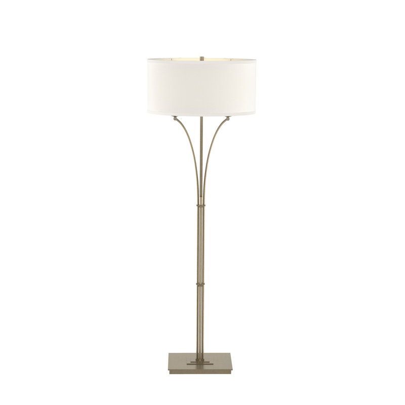 Formae 58" Floor Lamp, Flax, Soft Gold