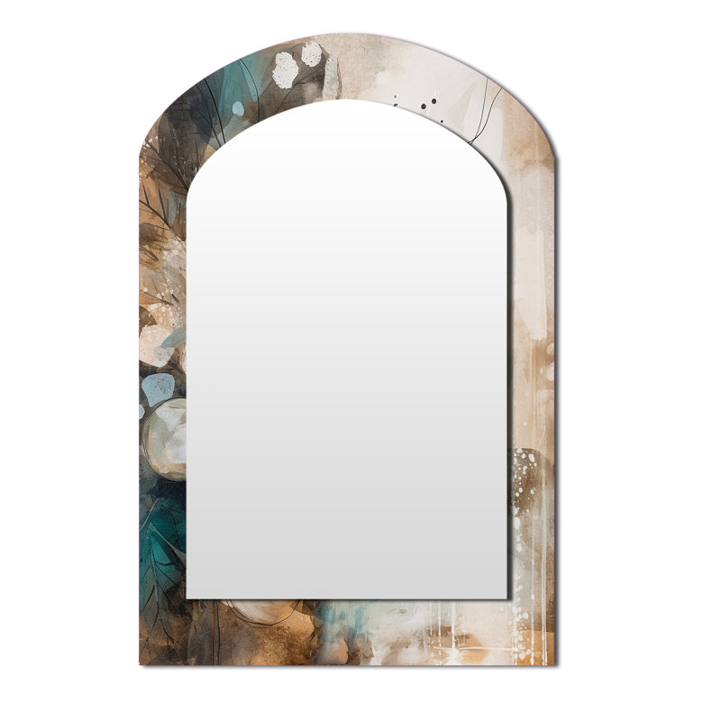 Miroir mural brun et vert Bohemia, 43 po x 33 po