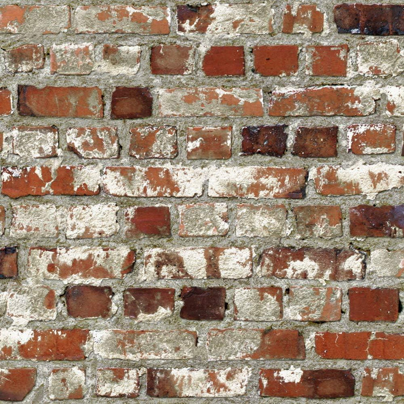  Novelties Realistic Loft Brick Wallpaper Industrial Faux Stone Red 102538